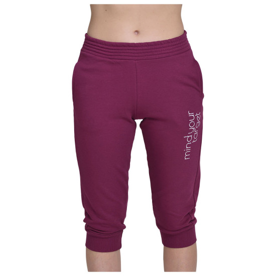 Target Γυναικείο παντελόνι φόρμας Capri Cuffed Pants French Terry "Mind"